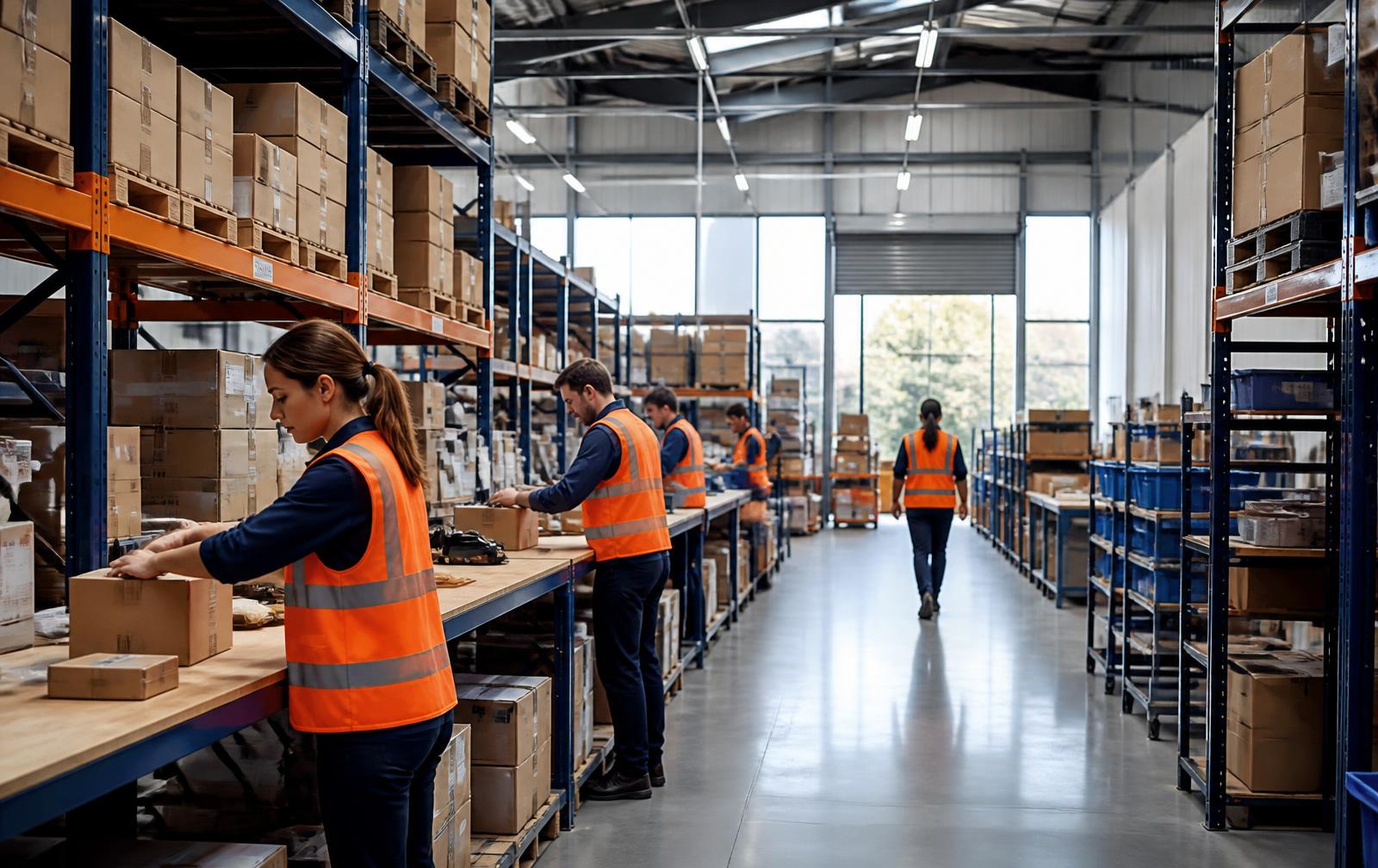 CABO Logistics ecommerce fulfilment warehouse with pick and pack stations